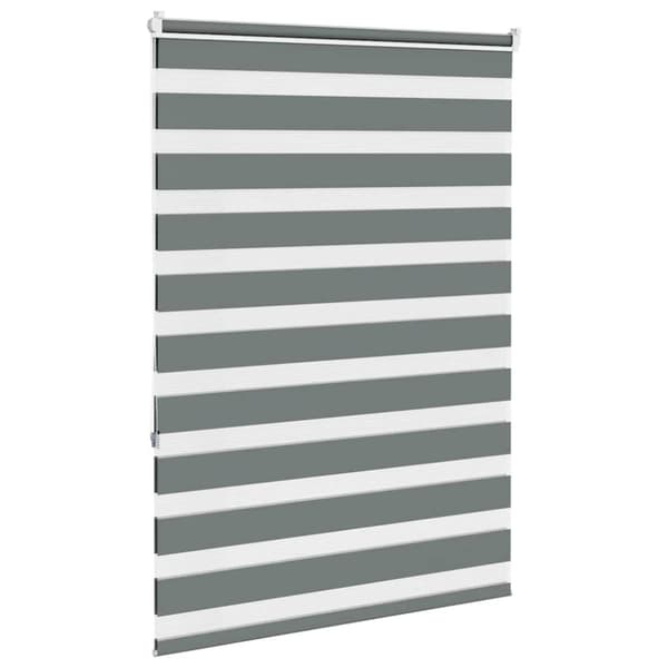 vidaXL zebragardin mørkegrå 100x150 cm stofbredde 95,9 cm polyester