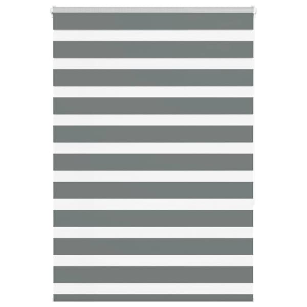 vidaXL zebragardin mørkegrå 100x150 cm stofbredde 95,9 cm polyester