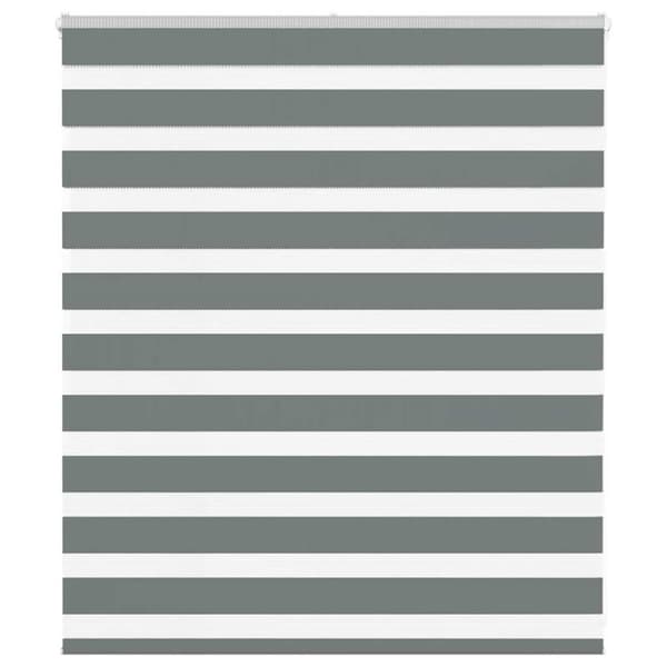vidaXL Sebragardin mørkegrå 130x100 cm stoff bredde 125,9 cm polyester