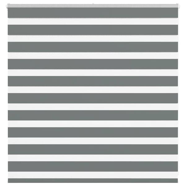 vidaXL Sebragardin mørkegrå 140x100 cm stoff bredde 135,9 cm polyester