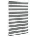 Miniatyrbild 4 av 11: vidaXL Rullgardin zebra mörkgrå 115x100 cm tyg bredd 110,9cm polyester