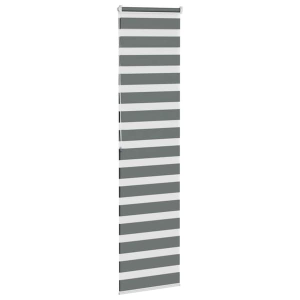 vidaXL zebragardin mørkegrå 70x200 cm stofbredde 65,9 cm polyester