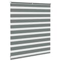 Miniatyrbillede 4 af 11: vidaXL zebragardin mørkegrå 135x100 cm stofbredde 130,9 cm polyester