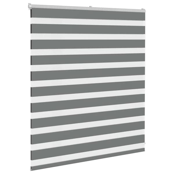 vidaXL zebragardin mørkegrå 125x100 cm stofbredde 120,9 cm polyester
