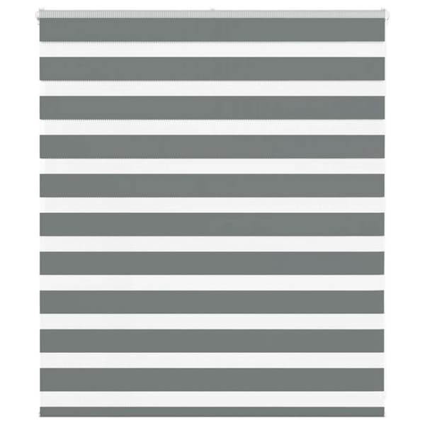 vidaXL zebragardin mørkegrå 125x100 cm stofbredde 120,9 cm polyester