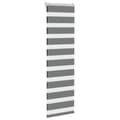 Miniatyrbillede 3 af 11: vidaXL zebragardin mørkegrå 40x150 cm stofbredde 35,9 cm polyester