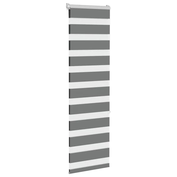 vidaXL zebragardin mørkegrå 40x150 cm stofbredde 35,9 cm polyester