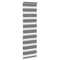 Miniatyrbillede 4 af 11: vidaXL zebragardin mørkegrå 40x150 cm stofbredde 35,9 cm polyester