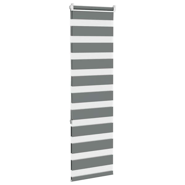 vidaXL zebragardin mørkegrå 40x150 cm stofbredde 35,9 cm polyester