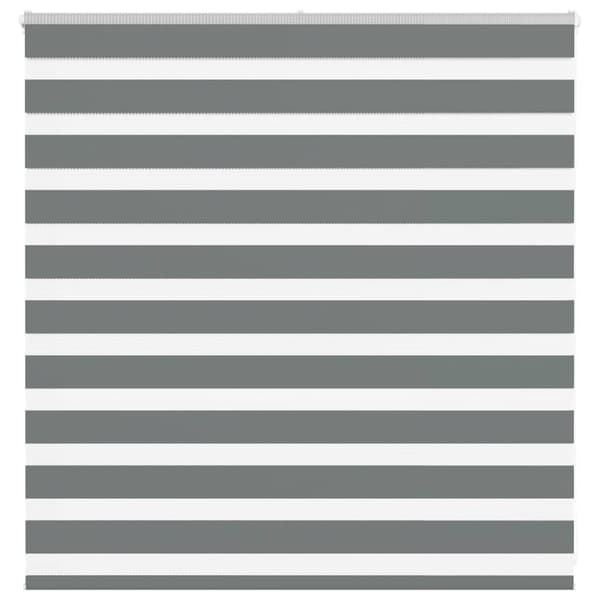 vidaXL zebragardin mørkegrå 145x100 cm stofbredde 140,9 cm polyester
