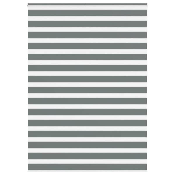 vidaXL zebragardin mørkegrå 155x230 cm stofbredde 150,9 cm polyester