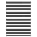 Miniatyrbild 1 av 11: vidaXL Rullgardin zebra svart 95x100 cm tyg bredd 90,9 cm polyester