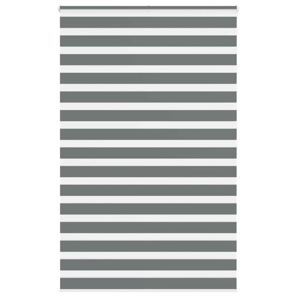 vidaXL Sebragardin mørkegrå 145x200 cm stoff bredde 140,9 cm polyester