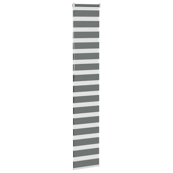 vidaXL zebragardin mørkegrå 45x230 cm stofbredde 40,9 cm polyester