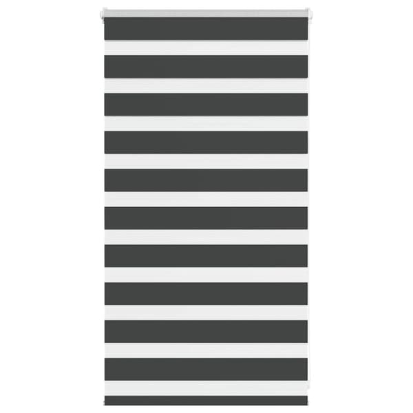 vidaXL zebragardin sort 85x100 cm stofbredde 80,9 cm polyester