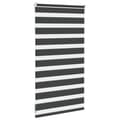 Miniatyrbillede 4 af 11: vidaXL zebragardin sort 80x100 cm stofbredde 75,9 cm polyester