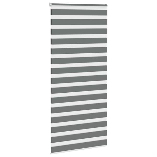 vidaXL Sebragardin mørkegrå 105x230 cm stoff bredde 100,9 cm polyester