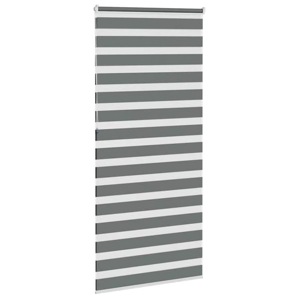 vidaXL Sebragardin mørkegrå 105x230 cm stoff bredde 100,9 cm polyester