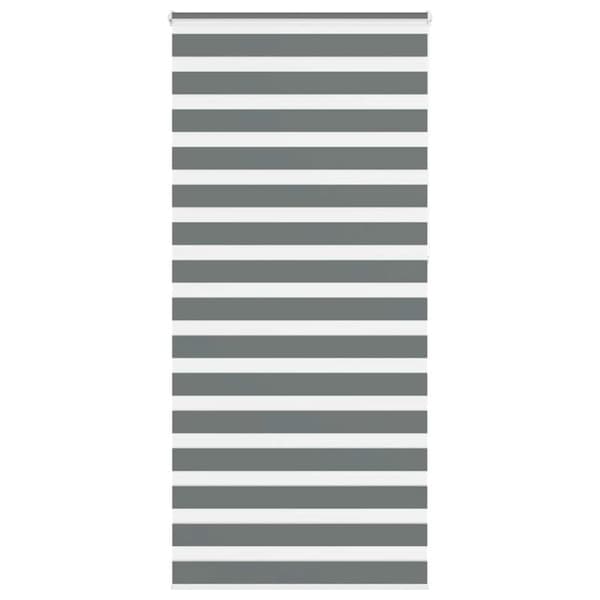 vidaXL Sebragardin mørkegrå 105x230 cm stoff bredde 100,9 cm polyester