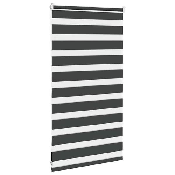 vidaXL Sebragardin svart 90x100 cm stoff bredde 85,9 cm polyester