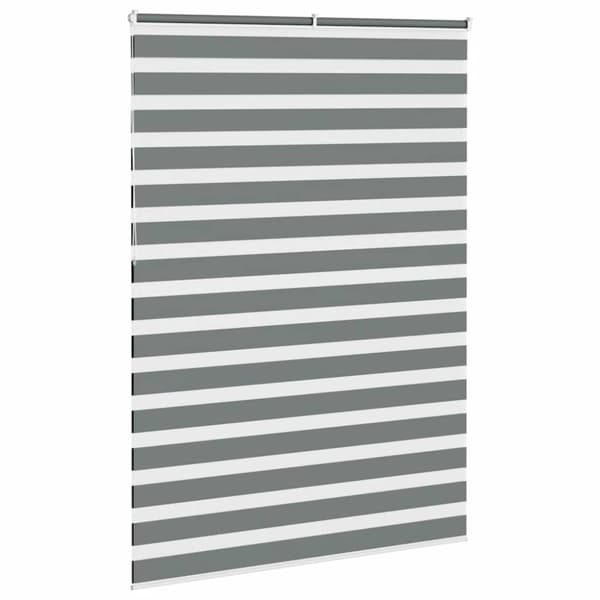 vidaXL Sebragardin mørkegrå 160x230 cm stoff bredde 155,9 cm polyester