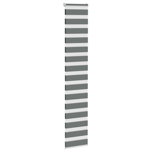 vidaXL Sebragardin mørkegrå 50x230 cm stoff bredde 45,9 cm polyester