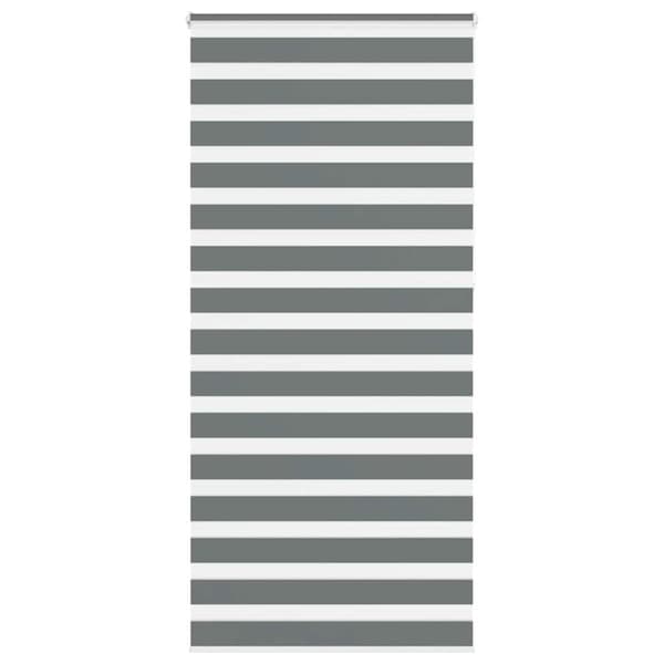 vidaXL Sebragardin mørkegrå 100x230 cm stoff bredde 95,9 cm polyester