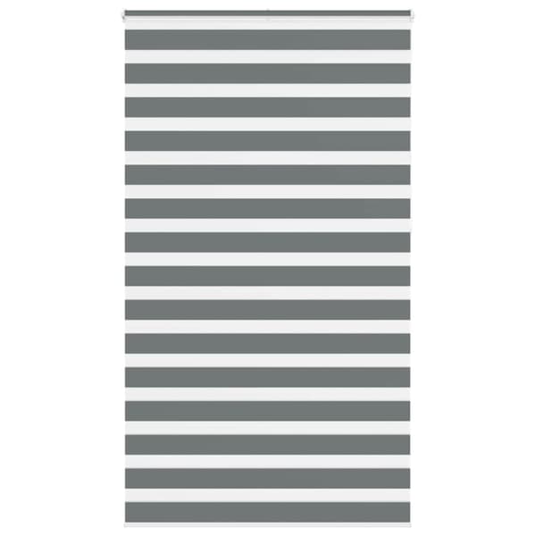 vidaXL Sebragardin mørkegrå 130x230 cm stoff bredde 125,9 cm polyester