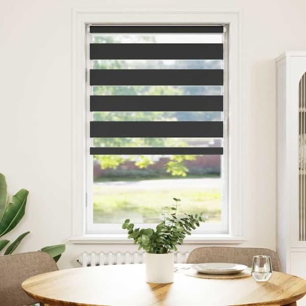 vidaXL Sebragardin svart 70x100 cm stoff bredde 65,9 cm polyester