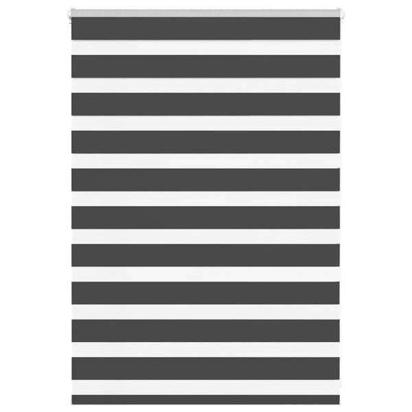 vidaXL zebragardin sort 110x100 cm stofbredde 105,9 cm polyester