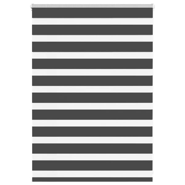 vidaXL zebragardin sort 105x100 cm stofbredde 100,9 cm polyester