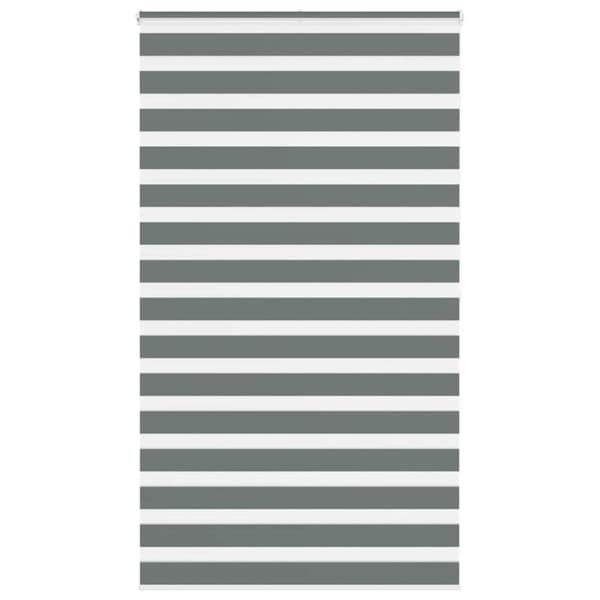 vidaXL Sebragardin mørkegrå 125x200 cm stoff bredde 120,9 cm polyester