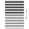 Pikkukuva 5 / 11: vidaXL Seepra rullaverho 100x100 cm kankaan leveys 95,9 cm polyesteri