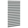 Miniatyrbillede 4 af 11: vidaXL zebragardin mørkegrå 125x230 cm stofbredde 120,9 cm polyester