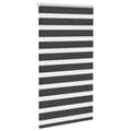 Miniatyrbillede 3 af 11: vidaXL zebragardin sort 75x150 cm stofbredde 70,9 cm polyester