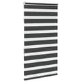 Miniatyrbillede 4 af 11: vidaXL zebragardin sort 75x150 cm stofbredde 70,9 cm polyester