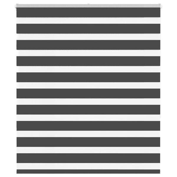 vidaXL zebragardin sort 130x150 cm stofbredde 125,9 cm polyester