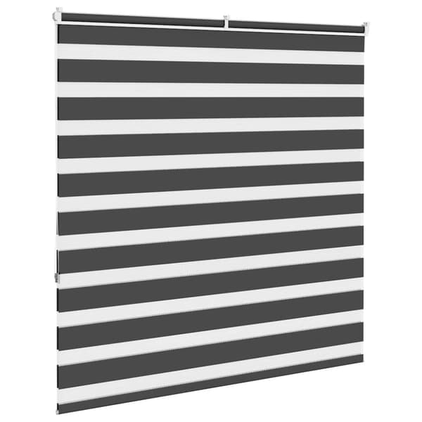 vidaXL zebragardin sort 145x150 cm stofbredde 140,9 cm polyester