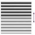 Miniatyrbillede 5 af 11: vidaXL zebragardin sort 145x150 cm stofbredde 140,9 cm polyester