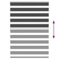 Miniatyrbillede 5 af 11: vidaXL zebragardin sort 95x150 cm stofbredde 90,9 cm polyester