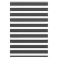 Miniatyrbillede 1 af 11: vidaXL zebragardin sort 95x150 cm stofbredde 90,9 cm polyester