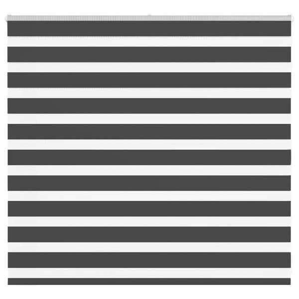 vidaXL Rullgardin zebra svart 160x100 cm tyg bredd 155,9cm polyester
