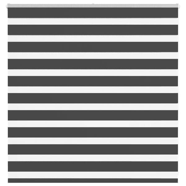 vidaXL Rullgardin zebra svart 140x100 cm tyg bredd 135,9cm polyester