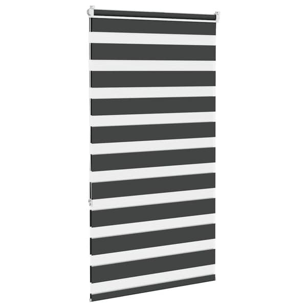 vidaXL Sebragardin svart 75x150 cm stoff bredde 70,9 cm polyester