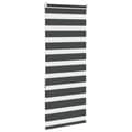 Miniatyrbillede 4 af 11: vidaXL zebragardin sort 55x150 cm stofbredde 50,9 cm polyester