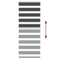 Miniatyrbillede 5 af 11: vidaXL zebragardin sort 55x150 cm stofbredde 50,9 cm polyester