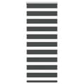 Miniatyrbillede 1 af 11: vidaXL zebragardin sort 55x150 cm stofbredde 50,9 cm polyester