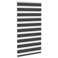 Miniatyrbillede 3 af 11: vidaXL zebragardin sort 70x150 cm stofbredde 65,9 cm polyester