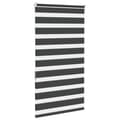 Miniatyrbillede 4 af 11: vidaXL zebragardin sort 70x150 cm stofbredde 65,9 cm polyester