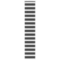 Miniatyrbillede 1 af 11: vidaXL zebragardin sort 40x200 cm stofbredde 35,9 cm polyester
